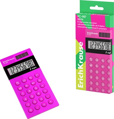 Калькулятор Erich Krause PC-987 Neon / 62012
