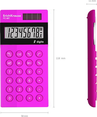 Калькулятор Erich Krause PC-987 Neon / 62012