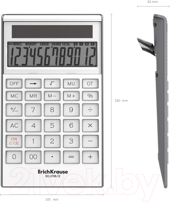 Калькулятор Erich Krause DC-2708-12 Classic / 62004