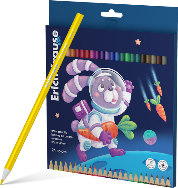 Набор цветных карандашей Erich Krause Kids. Space Animals / 61788 - фото
