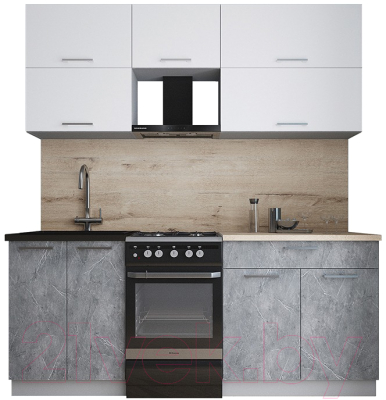 Кухонный гарнитур Интерлиния Мила Gloss 50-19 - фото