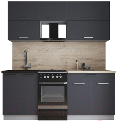 Кухонный гарнитур Интерлиния Мила Gloss 50-19 - фото
