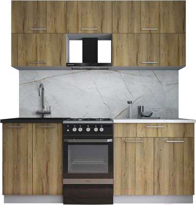 Кухонный гарнитур Интерлиния Мила Gloss 50-19 - фото