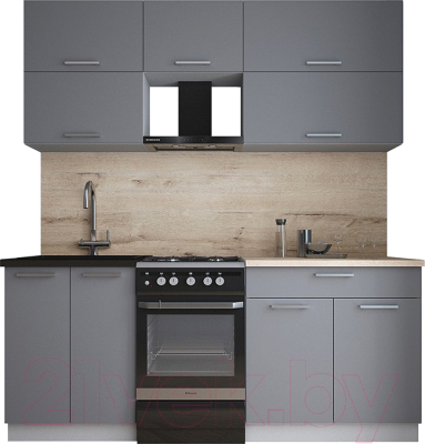 Кухонный гарнитур Интерлиния Мила Gloss 50-19 - фото