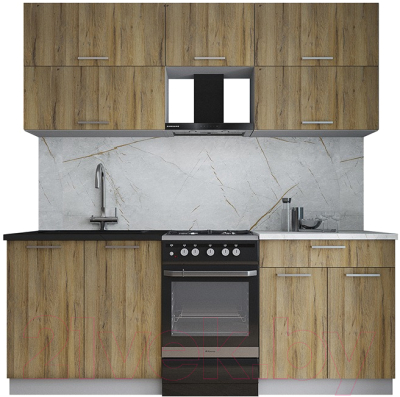 Кухонный гарнитур Интерлиния Мила Gloss 50-20 - фото