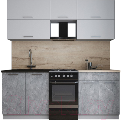 Кухонный гарнитур Интерлиния Мила Gloss 50-20 - фото