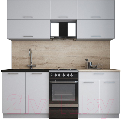 Кухонный гарнитур Интерлиния Мила Gloss 50-20 - фото