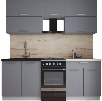 Кухонный гарнитур Интерлиния Мила Gloss 50-20 - фото