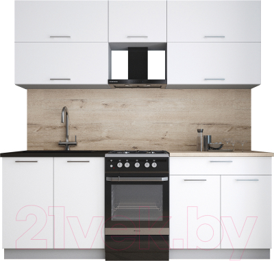 Кухонный гарнитур Интерлиния Мила Gloss 50-21 - фото