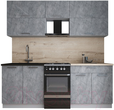 Кухонный гарнитур Интерлиния Мила Gloss 50-21 - фото