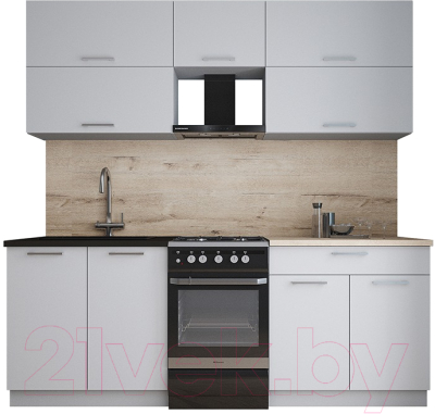 Кухонный гарнитур Интерлиния Мила Gloss 50-21 - фото
