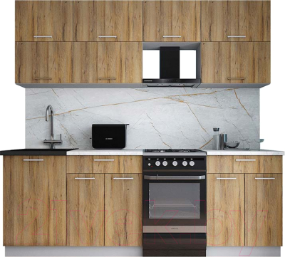 Кухонный гарнитур Интерлиния Мила Gloss 50-22 - фото