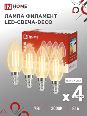 Лампа INhome LED-Свеча-deco / 4690612053431
