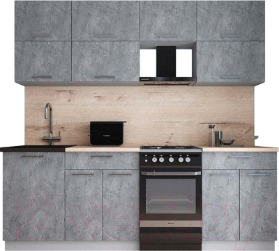 Кухонный гарнитур Интерлиния Мила Gloss 50-22 - фото