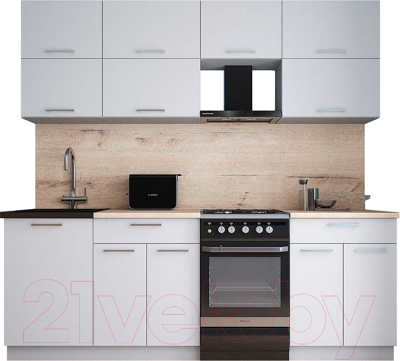 Кухонный гарнитур Интерлиния Мила Gloss 50-22 - фото