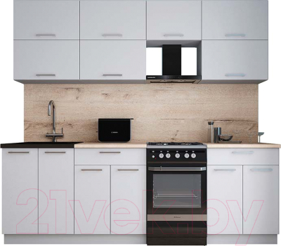 Кухонный гарнитур Интерлиния Мила Gloss 50-23 - фото