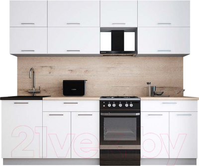 Кухонный гарнитур Интерлиния Мила Gloss 50-24 - фото