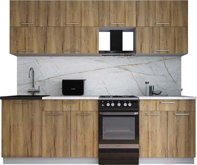 Кухонный гарнитур Интерлиния Мила Gloss 50-24 - фото