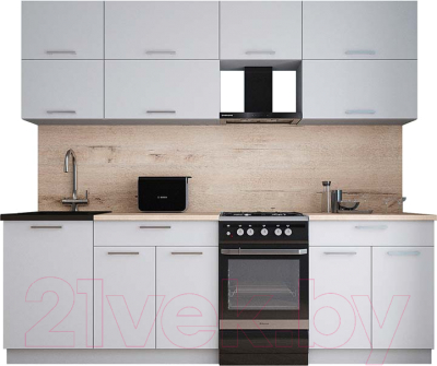 Кухонный гарнитур Интерлиния Мила Gloss 50-24 - фото