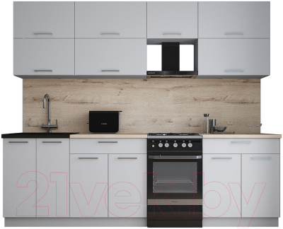 Кухонный гарнитур Интерлиния Мила Gloss 50-25 - фото