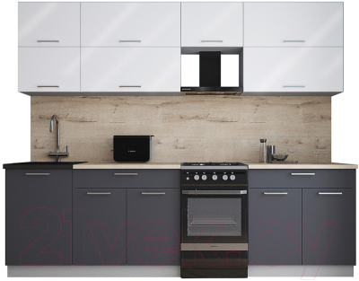 Кухонный гарнитур Интерлиния Мила Gloss 50-26 - фото