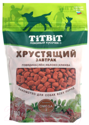 Лакомство для собак TiTBiT Хрустящий завтрак с говядиной для всех пород / 24959 - фото