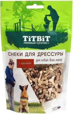 Лакомство для собак TiTBiT Снеки для дрессуры с кроликом / 25680 - фото