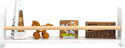 Полка Mega Toys 1 ярус 92011_ЛДСП / 93011_ЛДСП - фото