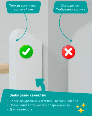 Полка Mega Toys 1 ярус 92011_ЛДСП / 93011_ЛДСП