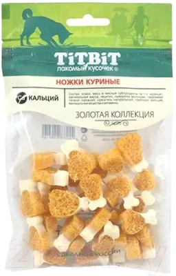 Лакомство для собак TiTBiT Золотая коллекция Ножки куриные / 26410 - фото