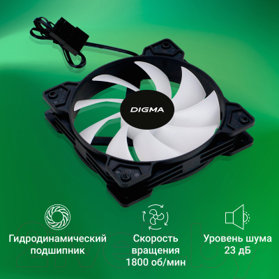 Вентилятор для корпуса Digma DFAN-FRGB1