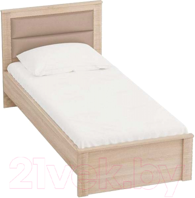Односпальная кровать Мебельград Элана с ортопедическим основанием на опорах 90x200 - фото