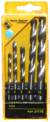 Набор сверл Энкор 21175 - фото