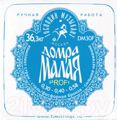 Струны для домры Господин Музыкант DM30F - фото