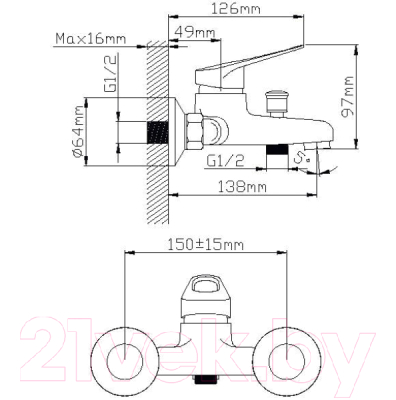 Смеситель Wisent WP30213