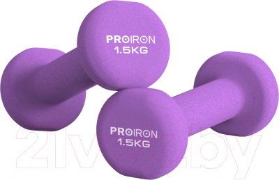 Набор гантелей Proiron Неопреновые / Г2015НЕО - фото