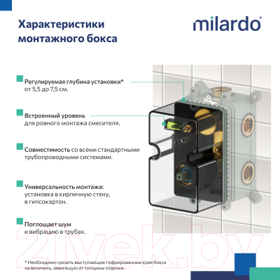 Душевая система со смесителем IDDIS Rora / RORBL02M67