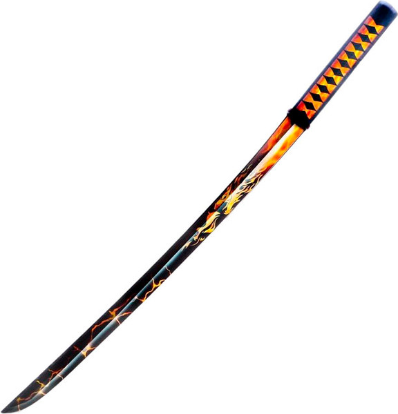 Меч игрушечный Sima-Land Катана драгон с огнем / 9335800 - фото