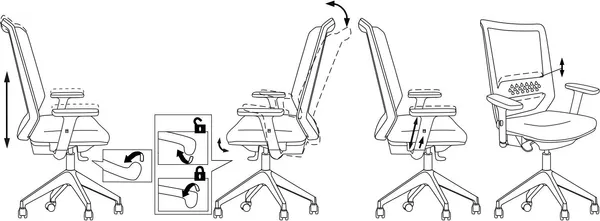 Кресло офисное Бюрократ MC-611NL