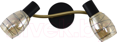 Спот Mirastyle MX-5977/2 BK+GOLD - фото