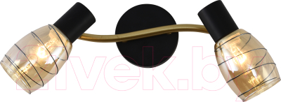 Спот Mirastyle MX-5977/2 BK+GOLD