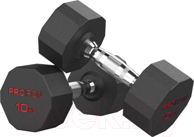 Набор гантелей Proiron Обрезиненные / Г2100ОБР - фото