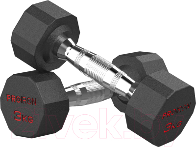 Набор гантелей Proiron Обрезиненные / Г2030ОБР - фото