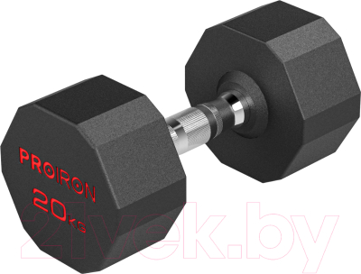 Гантель Proiron Обрезиненная / Г1200ОБР - фото