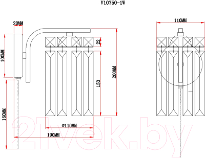 Бра Moderli Everly / V10752-1W