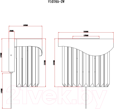 Бра Moderli Wave / V10765-2W