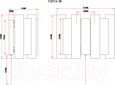 Бра Moderli Monte / V10778-2W