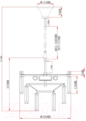 Люстра Moderli Crystal / V10736-4P