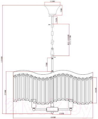 Люстра Moderli Wave / V10767-6P