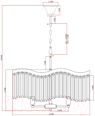 Люстра Moderli Wave / V10772-6P